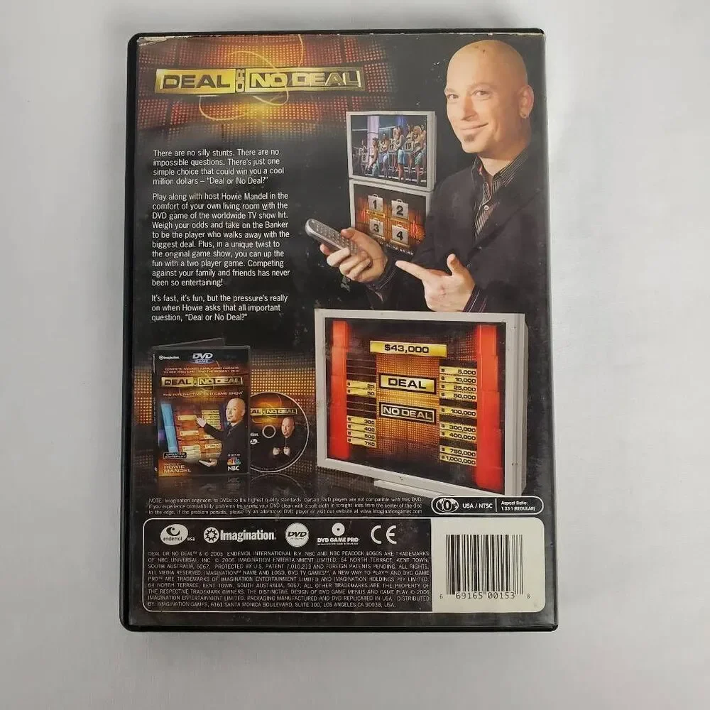 Deal or No Deal Interactive DVD Game Show 2005 Hosted by Howie Mandel - NBC